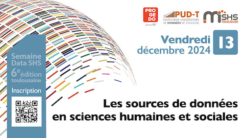 [PUD-Toulouse] J-7 #SemaineDataSHS 
🗓️ vendredi 13/12 10h
✅ Les sources de données en Sciences Humaines et Sociales [Quetelet <a href="/progedo/">Progedo</a>  Diffusion, ESS, SHARE, GGP, ISSP…]
👥Borbála Göncz et Jean-Luc Demonsant (PUD-T, MSHS-T)
👉Infos et inscription : sdshs2024tlse.sciencesconf.org