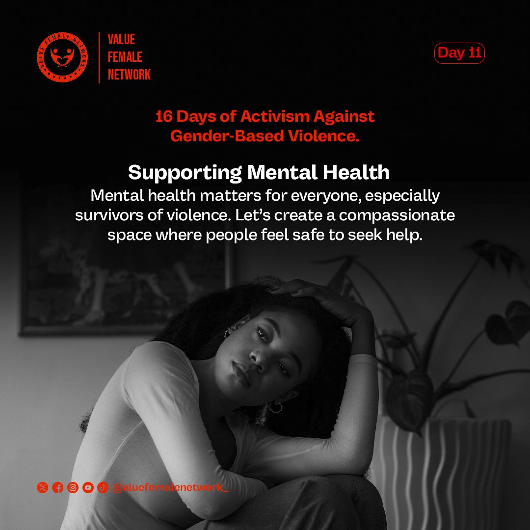 Breaking the silence is the first step to healing. Together, we can create safe spaces, raise awareness, and support mental health for everyone, especially survivors of violence. Let’s take action. #16DaysofActivisim #EndGBV #16DaysofActivisim2024