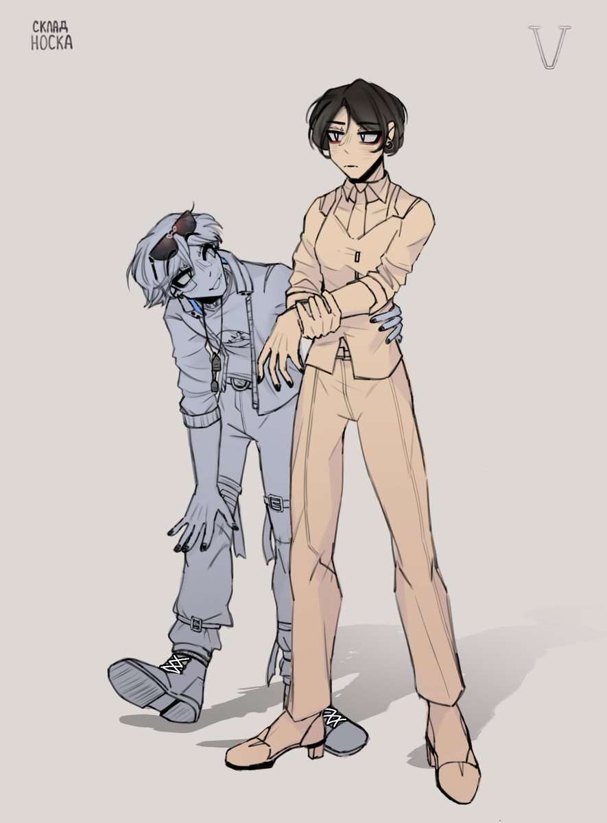 nosok567's tweet photo. Mine and my friend V! @hellcupsenpai
#V #Cyberpunk2077 #Cyberpunk2077Fanart #maleV #FemaleV https://t.co/JSSmBRT1NK