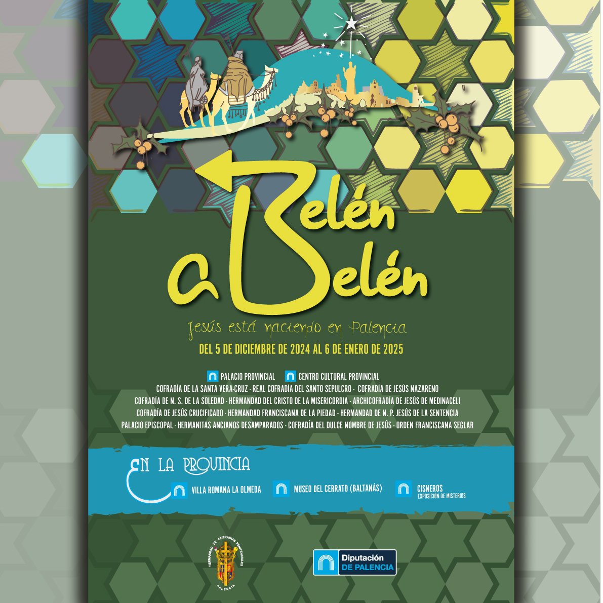 Desde hoy y hasta el 6 de enero de 2025 se puede visitar la ruta "Belén a Belén" organizada por la Hermandad de Cofradías y la Diputación Provincial donde, entre otros, se pueden visitar los montajes de las diferentes penitenciales de la ciudad de #Palencia | #semanasantapalencia