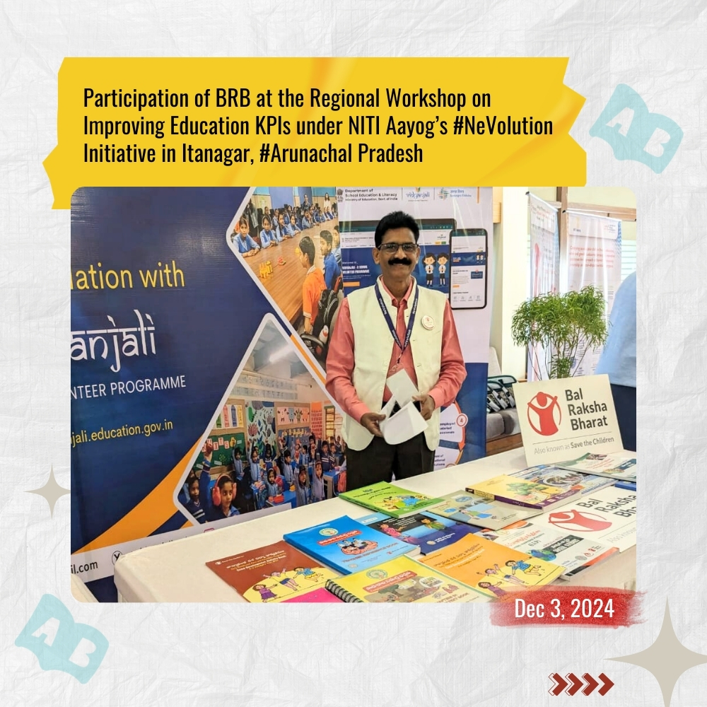 balrakshabharat's tweet photo. ๐ Proud to Join #NeVolution in Itanagar! ๐
Bal Raksha Bharat participated in the Regional Workshop on Improving Education KPIs under NITI Aayogโs NeVolution Initiative on Dec 3, 2024. learning in aspirational districts.
@NITIAayog @ArunachalCMO https://t.co/xsvpJChMXq