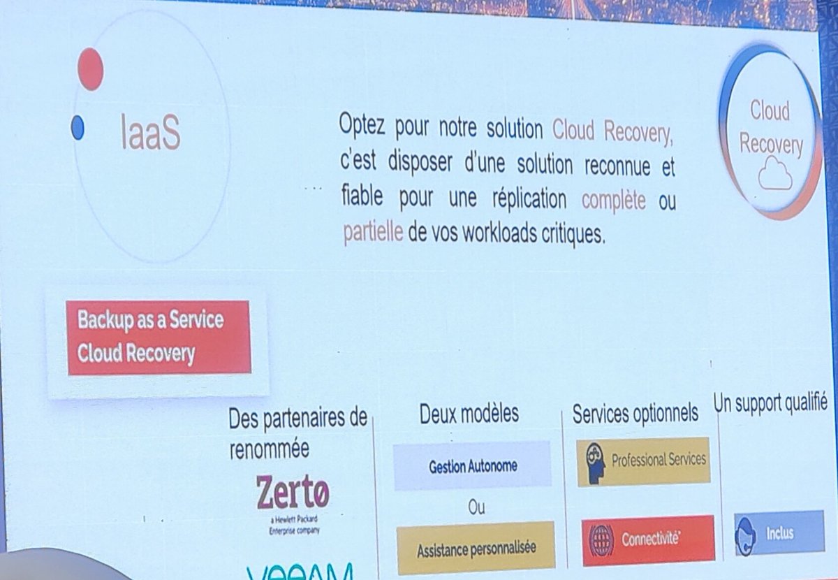 Jour 2:
Orange Innovation Days
Thème : connecter demain ! L'innovation au service de la transformation.
Solutions cloud : sauvegarde et récupération des données.
#Orangegn #Kibaro