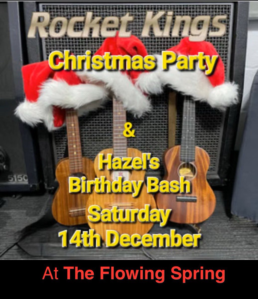 This is going to be a brilliant night. The fabulous landlady at The Flowing Spring is hijacking our Christmas Party for her birthday celebrations and we couldn’t be more honoured. Come and join us it’s going to a night you don’t want to miss 🎉🎈🎂🎄🍻🥂😍