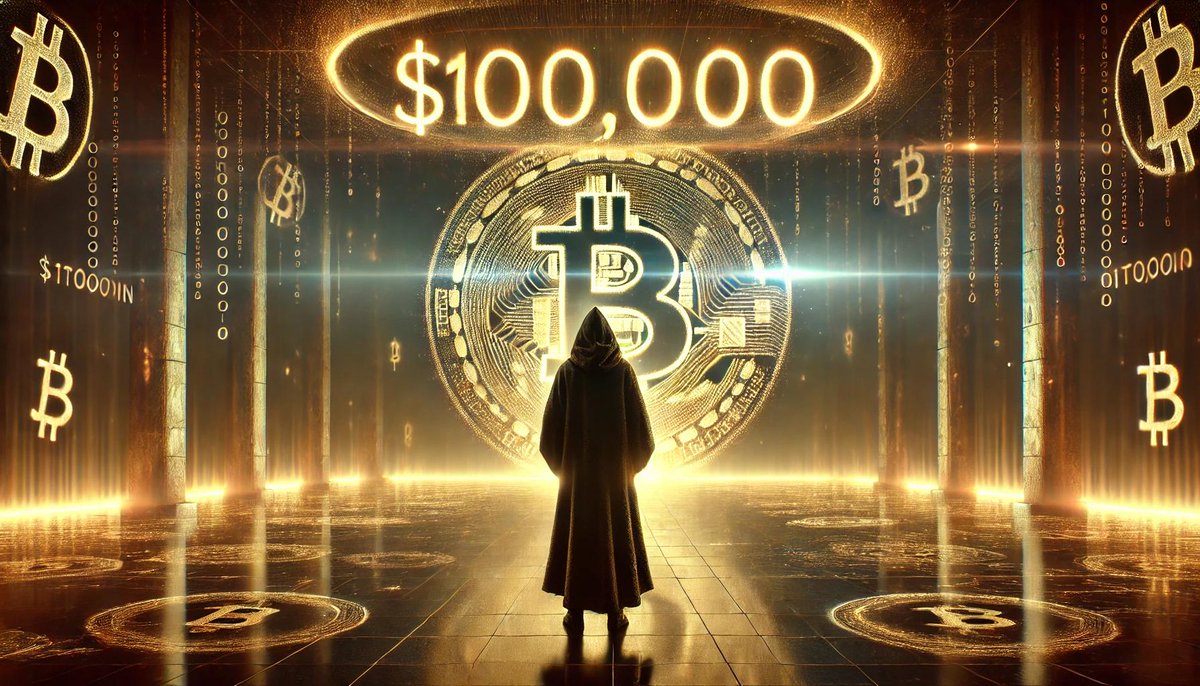 Rudiosz's tweet photo. Finally! Today is the day! We hit $100K! Thank you, Satoshi Nakamoto. The vision you created continues to inspire millions around the world.

#Bitcoin #BTC #BitcoinATH #Bitcoin100K #SatoshiNakamoto #Crypto #FinancialFreedom #FutureOfMoney #DigitalGold https://t.co/0y6XCy8Czm