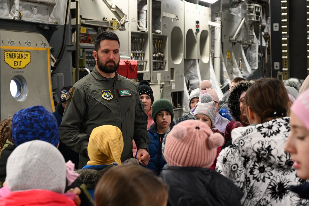 SAC_Program's tweet photo. In November we delivered 1.791.600 lbs (812,7 short tons) of cargo across the globe. We were also happy to support the Hungarian Defence Force when they invited 1.000 local school children to learn about the base during two action packed days. #militaryaviation #airlift #hungary https://t.co/M5unoQRhU1