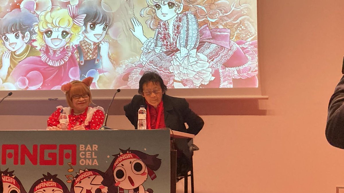 shojospain's tweet photo. Ya estamos en la conferencia de prensa de Yumiko Igarashi en el @MANGAbcn #SalónPSS https://t.co/9cD32SQHG3