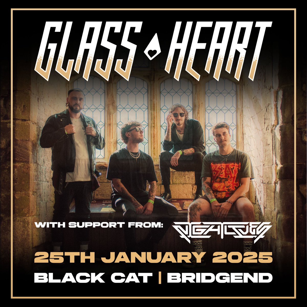 NGHTLVS's tweet image. :: SHOW ANNOUNCEMENT ::
We’ll be joining our good friends in Glass Heart at their headline show at the Black Cat in Bridgend. This will be our first show of 2025 - bring the energy.
Tickets: skiddle.com/whats-on/Bridg…