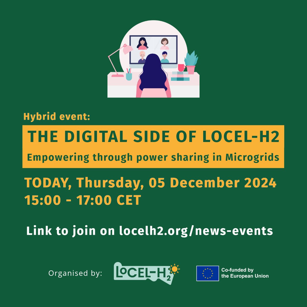 Happening today: Hybrid event "The Digital Side of LoCEL-H2" 🌍💻
Don't miss this chance to explore how digital tools and platforms are being developed within our project to power innovative energy solutions! #HorizonEU