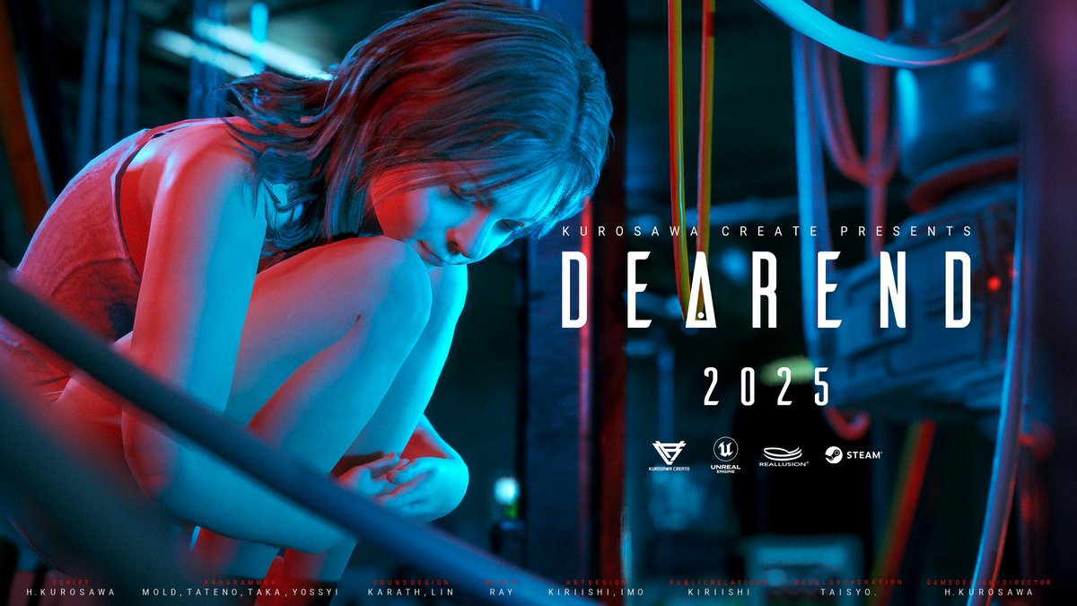 ◤ DEAREND ◢ 
新たな情報を公開！！

キービジュアル【謎の少女】
#DEAREND #IndieGame