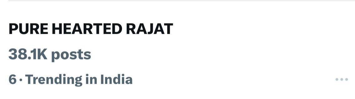 rajat_9629's tweet photo. We are on Trending list 🔥
Thanks for your love 
Let's make it to 1. 

PURE HEARTED RAJAT https://t.co/plpstKx8e2