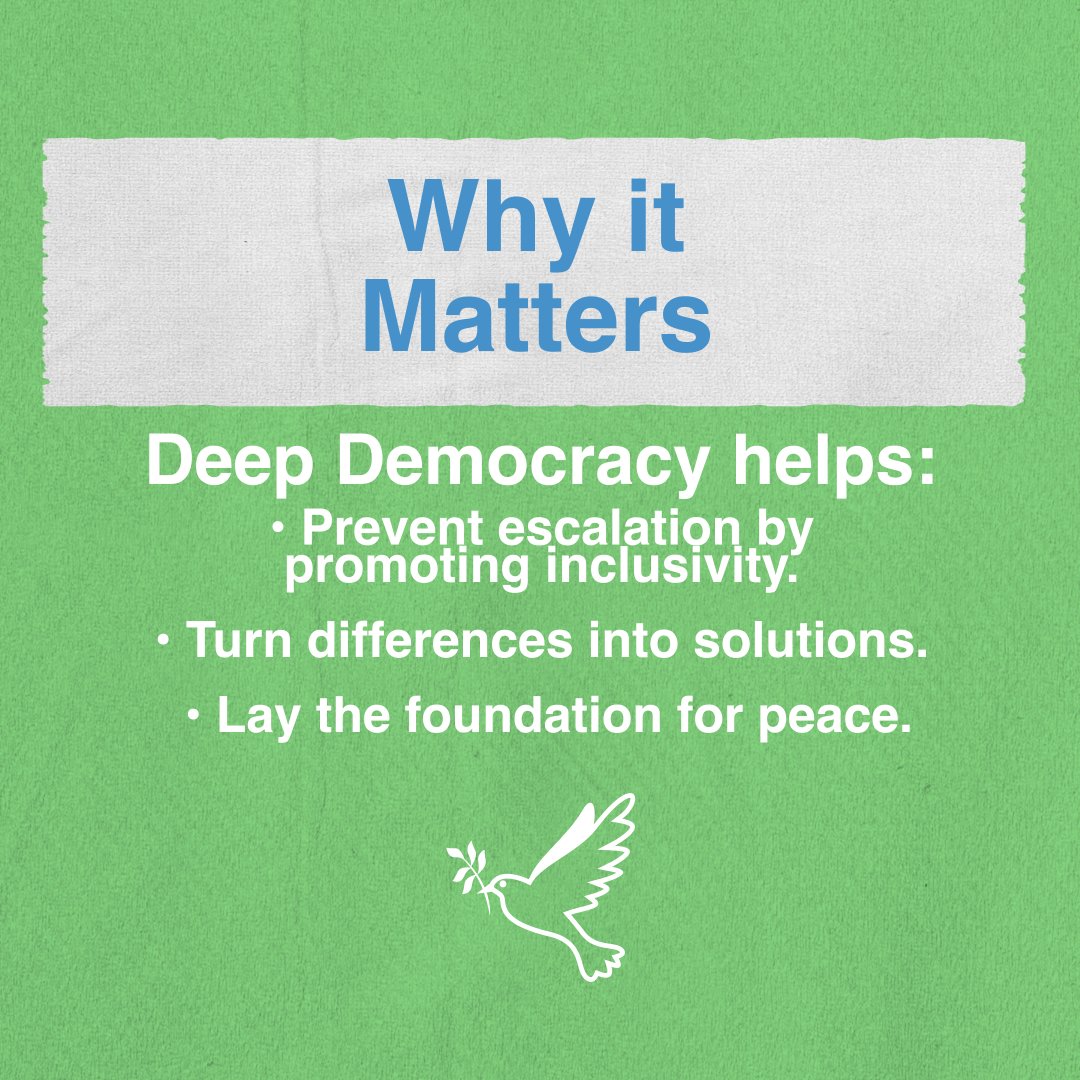 EncompassTrust's tweet photo. We use Deep Democracy in our Journey of Understanding programs to bring divided communities together.

Right now, fostering understanding and empathy between individuals from opposing backgrounds is vital for building the framework for one day building a future of lasting peace. https://t.co/BKxZtcVowN