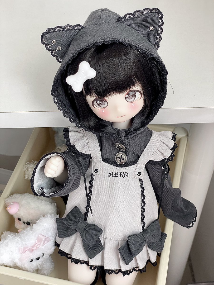 🐱📦

予約はあと2日です
あなたの猫をお持ち帰りします!😆

#うちのこかわいい  
#ドール服 #PUYOODOLL 
#bjd