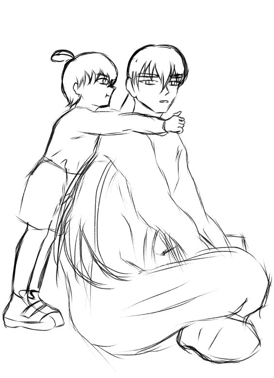 신비아파트 세나귀 오랜만에 보다 걍 그린거
이안아빠와 놀아달라 조르는 아기 시온이 보구시파