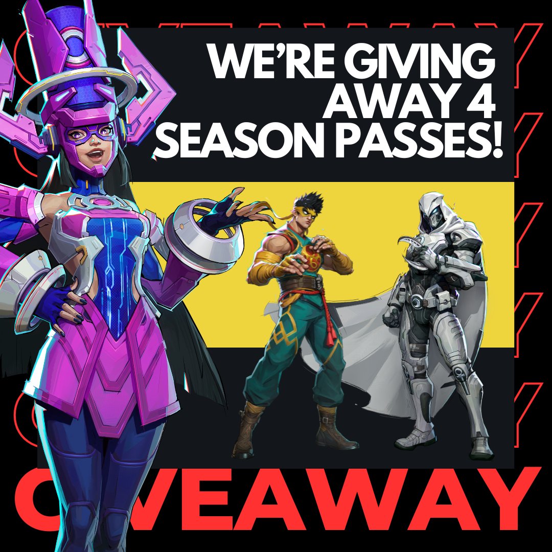 📢MARVEL RIVALS GIVEAWAY📢

To celebrate the launch of Marvel Rivals, we're giving away FOUR season passes!

To enter:
✅Follow, like, retweet
✅Sub on YT: bit.ly/4f5TnWy
✅REPLY with the character you're most excited to play