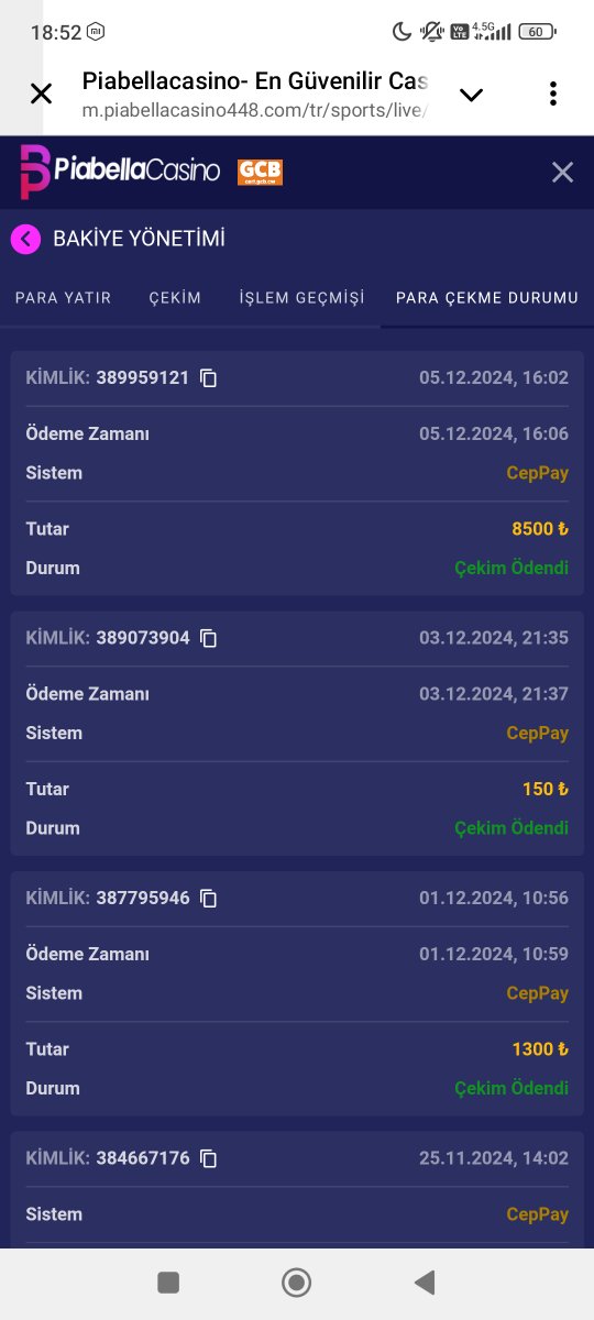 5 dk ödeme hız@PiaBellaGiris5