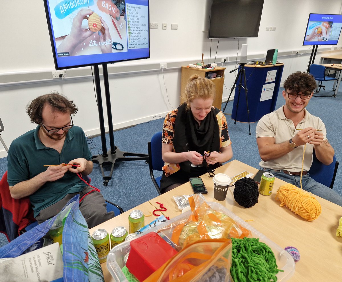 SoftLab Bristol (@softlabbristol) on Twitter photo Fascinating seminar from Alix Partridge @NRobotarium on 'Reflex Response Robotics and Other Stories', followed by an excellent demonstration on 2D to 3D, learning how to crochet a festive bauble.
@BristolUniEng <a href="/BristolUniMaths/">Bristol Mathematics</a> <a href="/BristolRobotLab/">BristolRoboticsLab</a> Fascinating seminar from Alix Partridge @NRobotarium on 'Reflex Response Robotics and Other Stories', followed by an excellent demonstration on 2D to 3D, learning how to crochet a festive bauble.
@BristolUniEng <a href="/BristolUniMaths/">Bristol Mathematics</a> <a href="/BristolRobotLab/">BristolRoboticsLab</a>