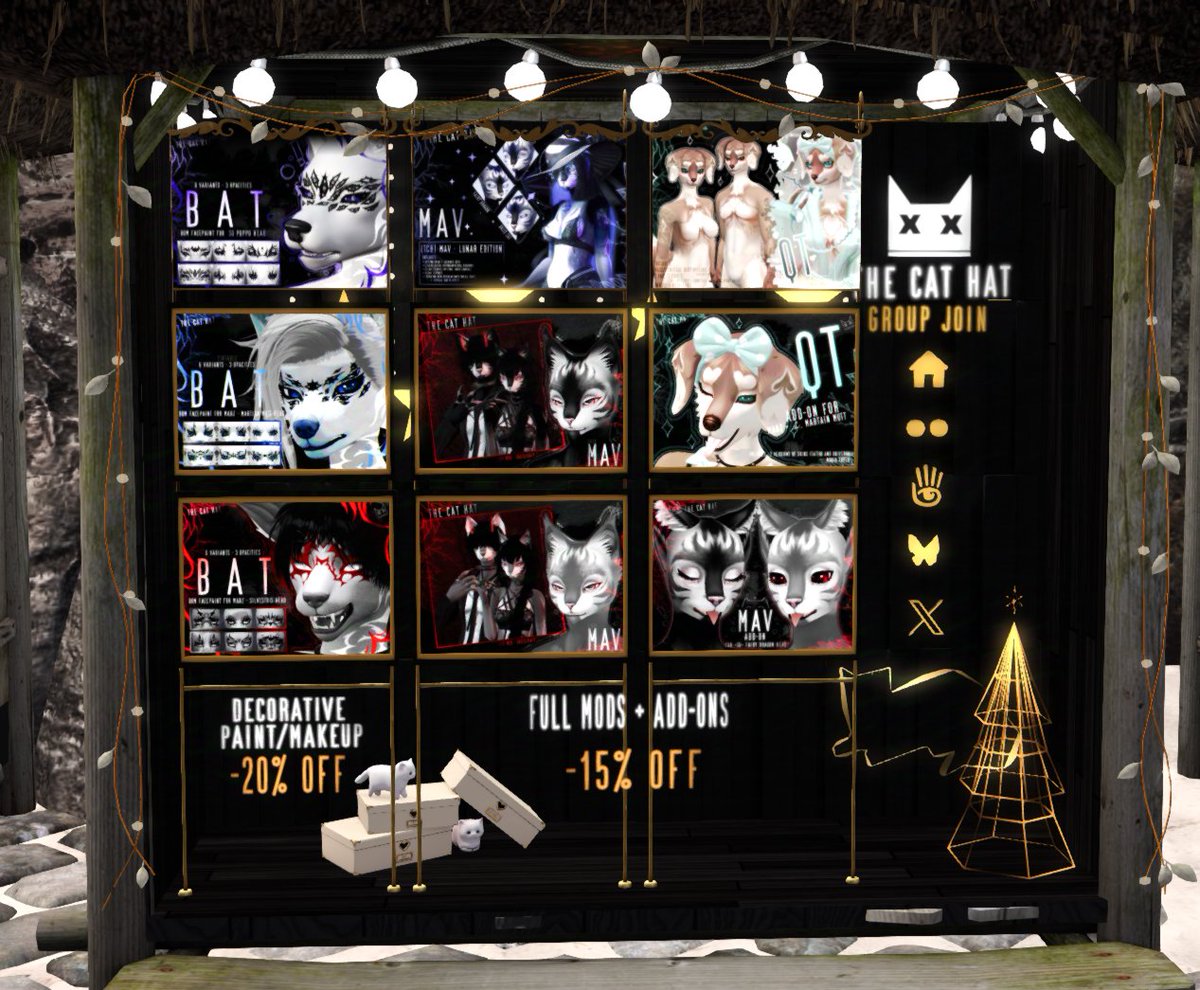 Hey guys! I have many sales @ knotty beach for the holidays so please check out my booth there!

maps.secondlife.com/secondlife/Kno…