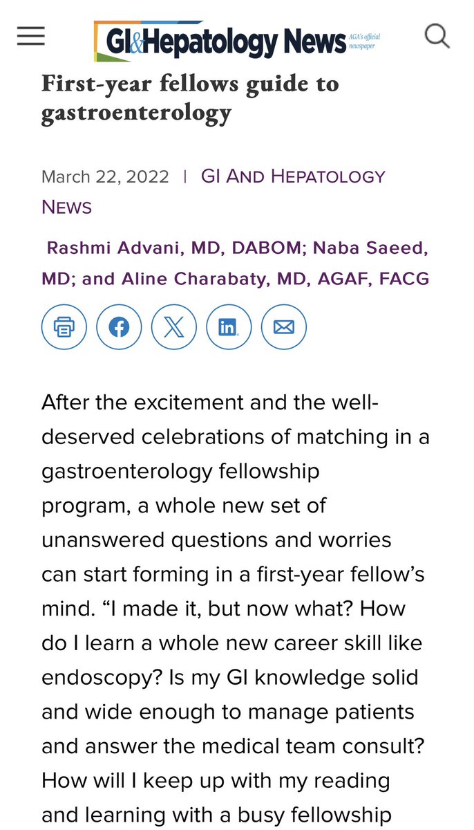 DCharabaty's tweet photo. ๐Congrats incoming #GIFellows! So excited to see GI grow ๐ช๐ฝ & diverse!
Some๐advice from @AdvaniRashmiMD @NabaSaeedQ (& me)
๐ฉSet goals
๐ฉManage consults
๐ฉNavigate GI call
๐ฉ5 Eโs of endoscopy
๐ฉPrevent burnout
๐ฉGrow your network
@AmerGastroAssn ๐https://t.co/6SOCmRRwOZ https://t.co/hqjoZipg3p