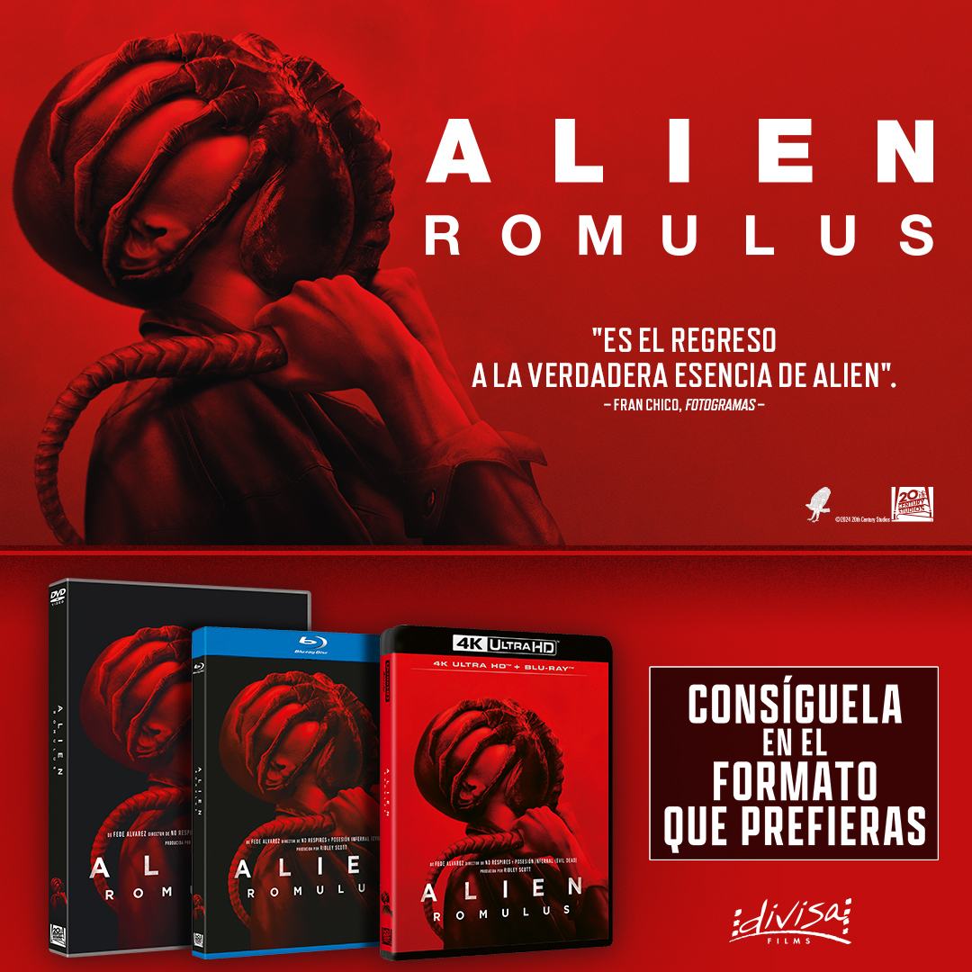 👽#SORTEO👽

Revive la emoción de la legendaria franquicia de #Alien. ¡Llévate 1 copia de #AlienRomulus en el formato que prefieras!

Para participar: RT + FOLLOW (@filmhunters_es + <a href="/DivisaFilms/">Divisa Films</a> ) + MENCIONA A UN AMIG@

Hasta 12/12/24 a las 23:59. Solo España