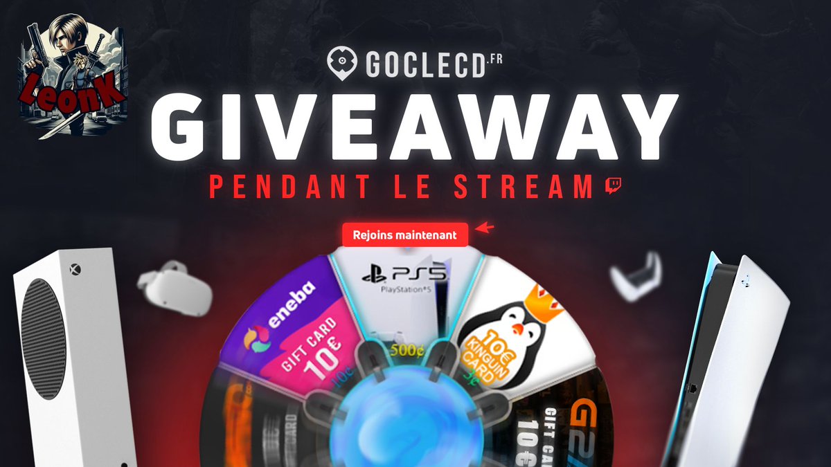 LeonK__TV's tweet photo. ANNONCE PARTENARIAT
@Goclecd est maintenant le partenaire de la chaîne !
#Giveaway tout les mois pour la communauté !
N'hésite pas follow la chaîne pour participer : https://t.co/EeGsbeyqZA https://t.co/CIAMCvtfph