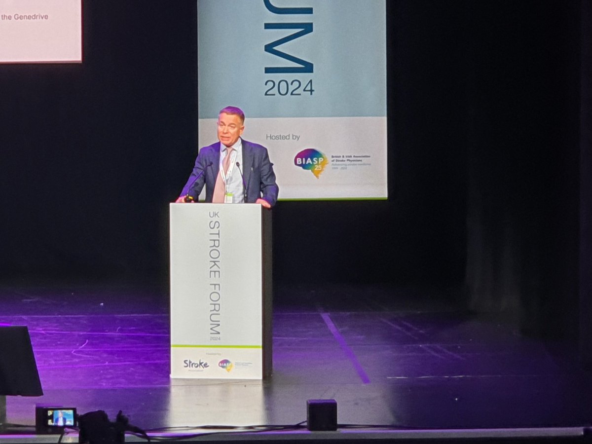 #UKSF24 great talk from David Hargroves on future priorities and opportunities in Stroke.
