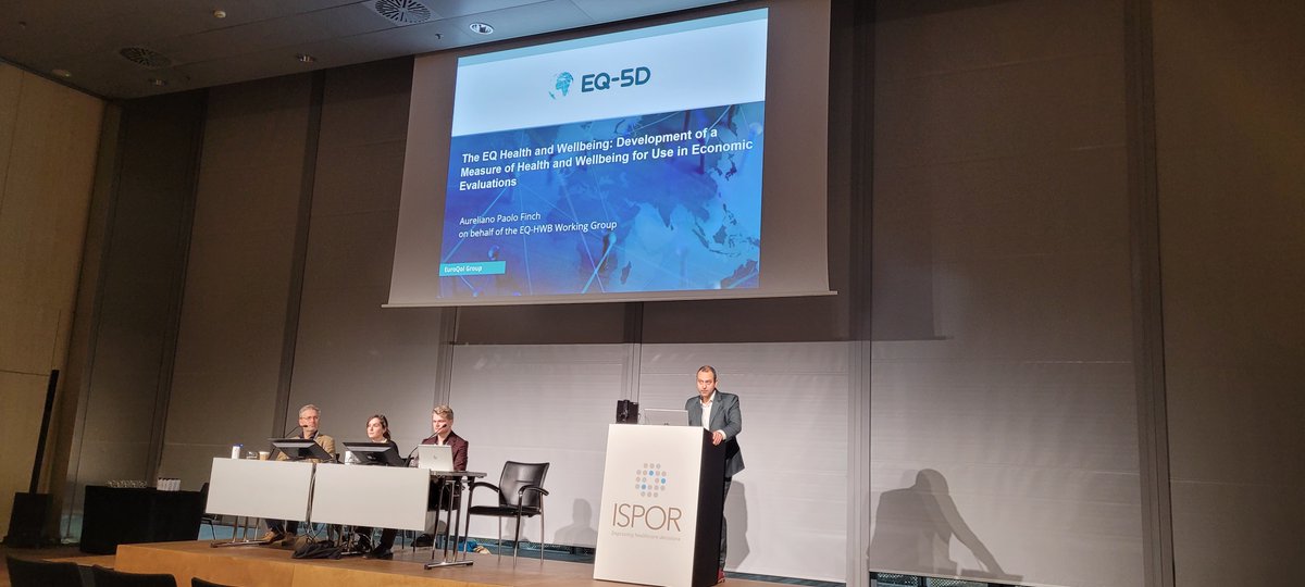 EuroQol (@euroqol) on Twitter photo At @ispororg, <a href="/finc8/">Aureliano Finch</a> chaired the EuroQol-sponsored workshop ‘Going Beyond Health-Related Quality of Life’.
Alongside him, discussants @Jeremy Dietz (<a href="/NICEComms/">NICE</a>), Reva Efe (<a href="/ZiNLActueel/">ZorginstituutNL</a>) and <a href="/aj_lloyduk/">Andrew Lloyd</a> came together to discuss the EQ-HWB and its opportunities and strengths. At @ispororg, <a href="/finc8/">Aureliano Finch</a> chaired the EuroQol-sponsored workshop ‘Going Beyond Health-Related Quality of Life’.
Alongside him, discussants @Jeremy Dietz (<a href="/NICEComms/">NICE</a>), Reva Efe (<a href="/ZiNLActueel/">ZorginstituutNL</a>) and <a href="/aj_lloyduk/">Andrew Lloyd</a> came together to discuss the EQ-HWB and its opportunities and strengths.