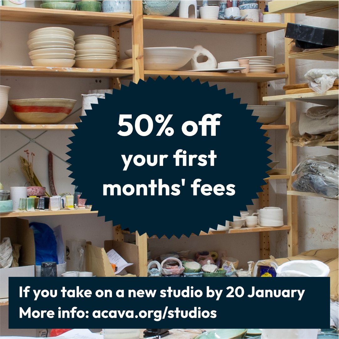 ACAVA (@acavaarts) on Twitter photo Studios winter campaign βοΈ
If you take on a new ACAVA studio by 20 January 2025, you can receive 50% off your first month's fees.
Contact our team at availablestudios@acava.org for more info on this campaign.
#StudiosInLondon #ArtStudio #StudioSale #CreativeWorkspace Studios winter campaign βοΈ
If you take on a new ACAVA studio by 20 January 2025, you can receive 50% off your first month's fees.
Contact our team at availablestudios@acava.org for more info on this campaign.
#StudiosInLondon #ArtStudio #StudioSale #CreativeWorkspace