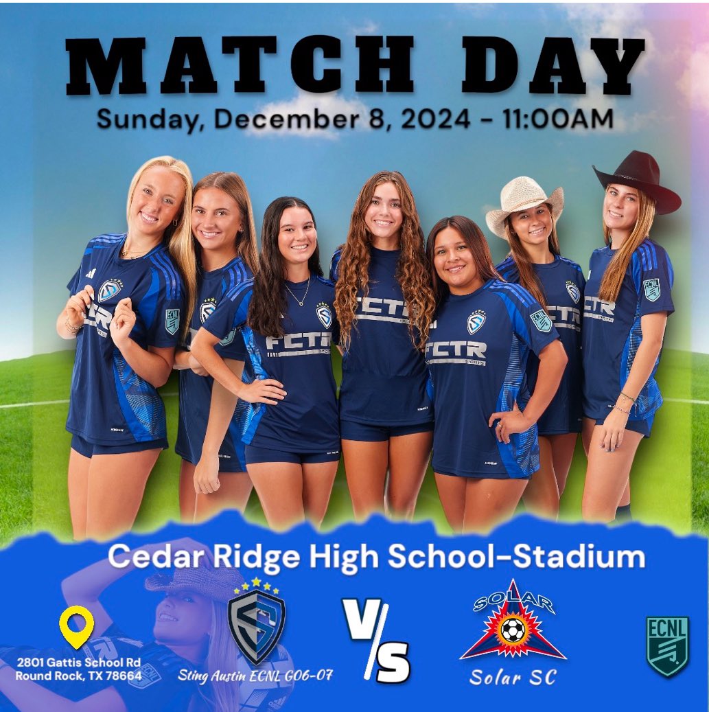 stingaustin07's tweet photo. Last games of the Fall season ⤵️ Let’s finish strong‼️
@sting_austin @ECNLgirls https://t.co/yiifrrqLQW