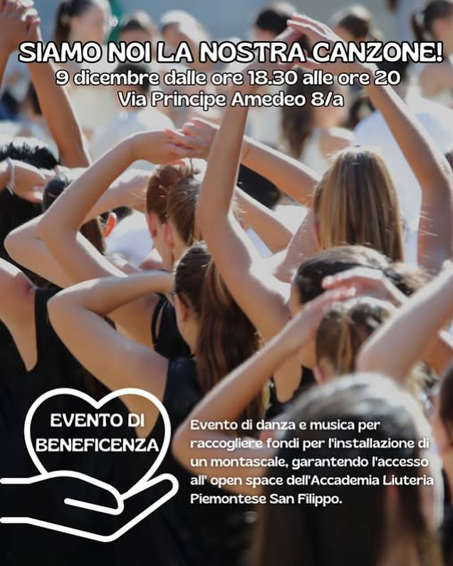 Il 9 dic. all’Accademia Liuteria Piemontese San Filippo lo spettacolo di beneficenza “Siamo noi la nostra canzone” di Guitare Actuelle, AFED (Alta Formazione Egri Danza) e Balletto Teatro di Torino Junior.
sguardisutorino.blogspot.com/2024/12/il-9-d…

<a href="/compagniaebd/">EgriBiancoDanza</a> #ballettoteatroditorino #torino