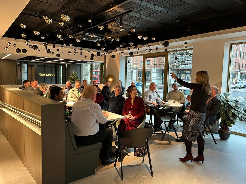 FSBNIRegion's tweet photo. This morning's horrible weather didn’t deter our attendees from coming along to our business networking in Belfast City Centre! Great to see everyone - hope you made loads of useful connections. Huge thanks to The Kelvin for hosting the event in their fabulous venue. https://t.co/yIqaARPF3a