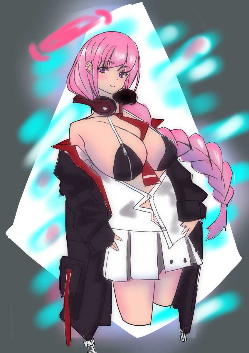 haduki51596111's tweet photo. 最近キャラかけてないので過去の過去絵
＃ブルアカ　＃BlueArchiv　＃和泉元エイミ https://t.co/Fob9b65mEt
