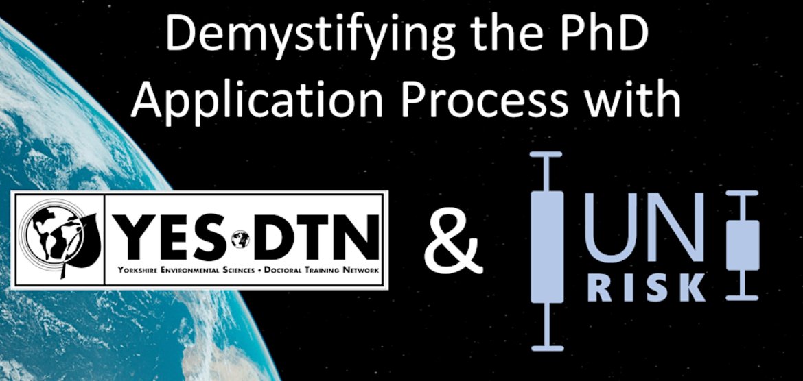 Are you searching for a PhD related to environmental sciences or climate change? 🌍

Two new exciting programmes are launching this year: YES•DTN and UNRISK. Join one of our webinars to find out more, hear from current PhD students, and ask questions.

Full details in thread 👇