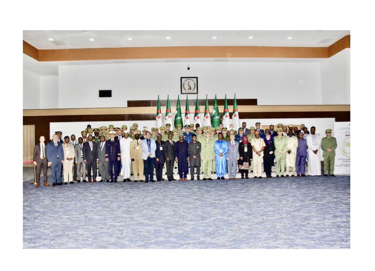 AUC_PAPS's tweet photo. Group Photo @ the Technical Consultative Meeting on the Strategic Review of the #ASF in Algiers🇩🇿 - Reps from #AUC, #ASF Regional #RECs/#RMs, Planning Elements,Training Centres of Excellence/Training Institutions (TCEs/Tis), partner institutions &Subject Matter Experts,2-4Dec.🇩🇿 https://t.co/ECKyf5W7V8