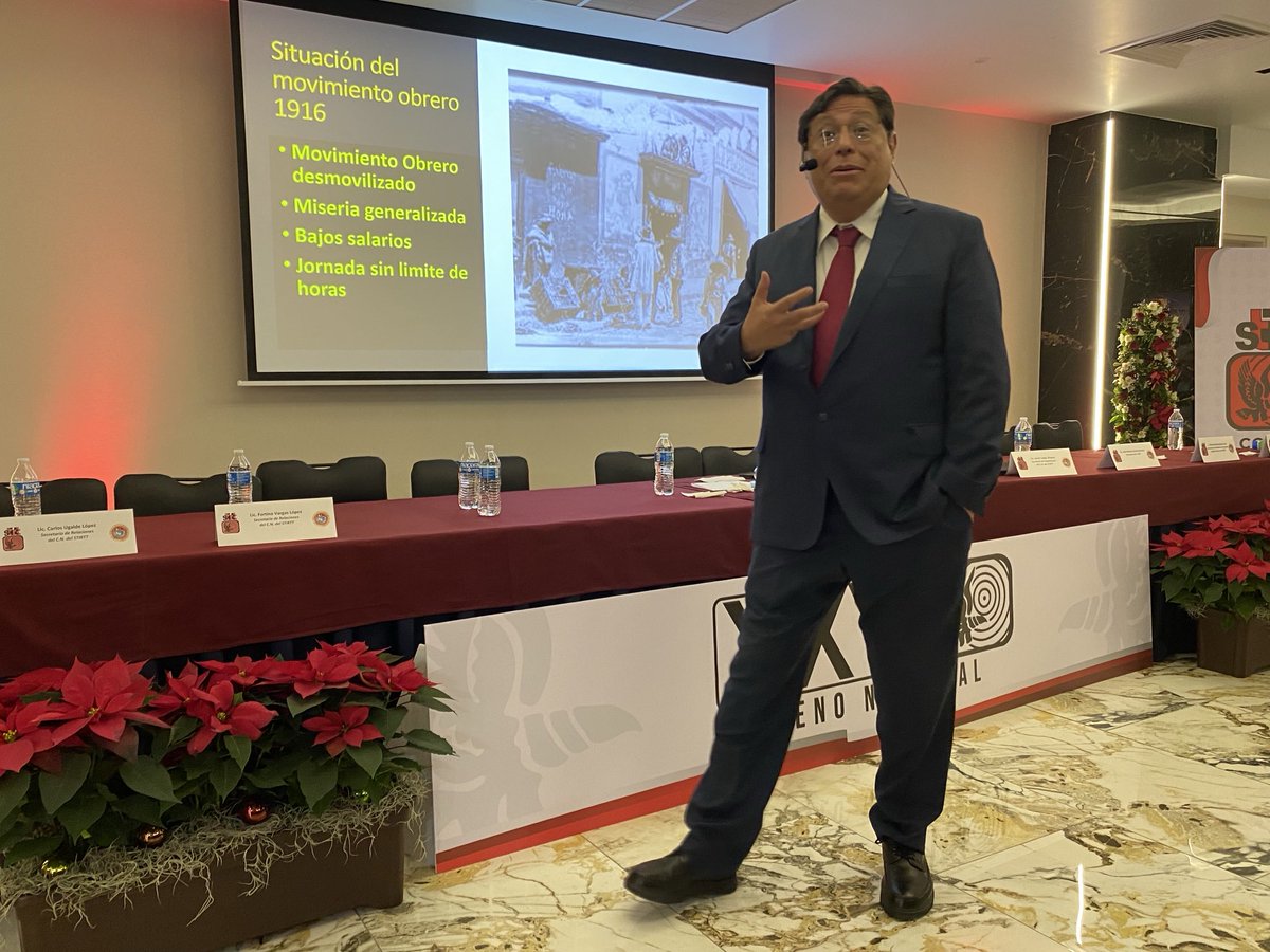 Intensa y fructífera jornada de conferencias y capacitación en el Pleno Nacional del      ⁦<a href="/STIRTTnacional/">STIRTT Nacional</a>⁩ presentes Manuel Fuentes Muñiz y personal del Centro Federal de Conciliación y Registro Laboral área de Contratos Ley. ¡Vamos por más! ⁦⁩ ⁦<a href="/francontrerasv/">FRANCISCO CONTRERAS</a>⁩