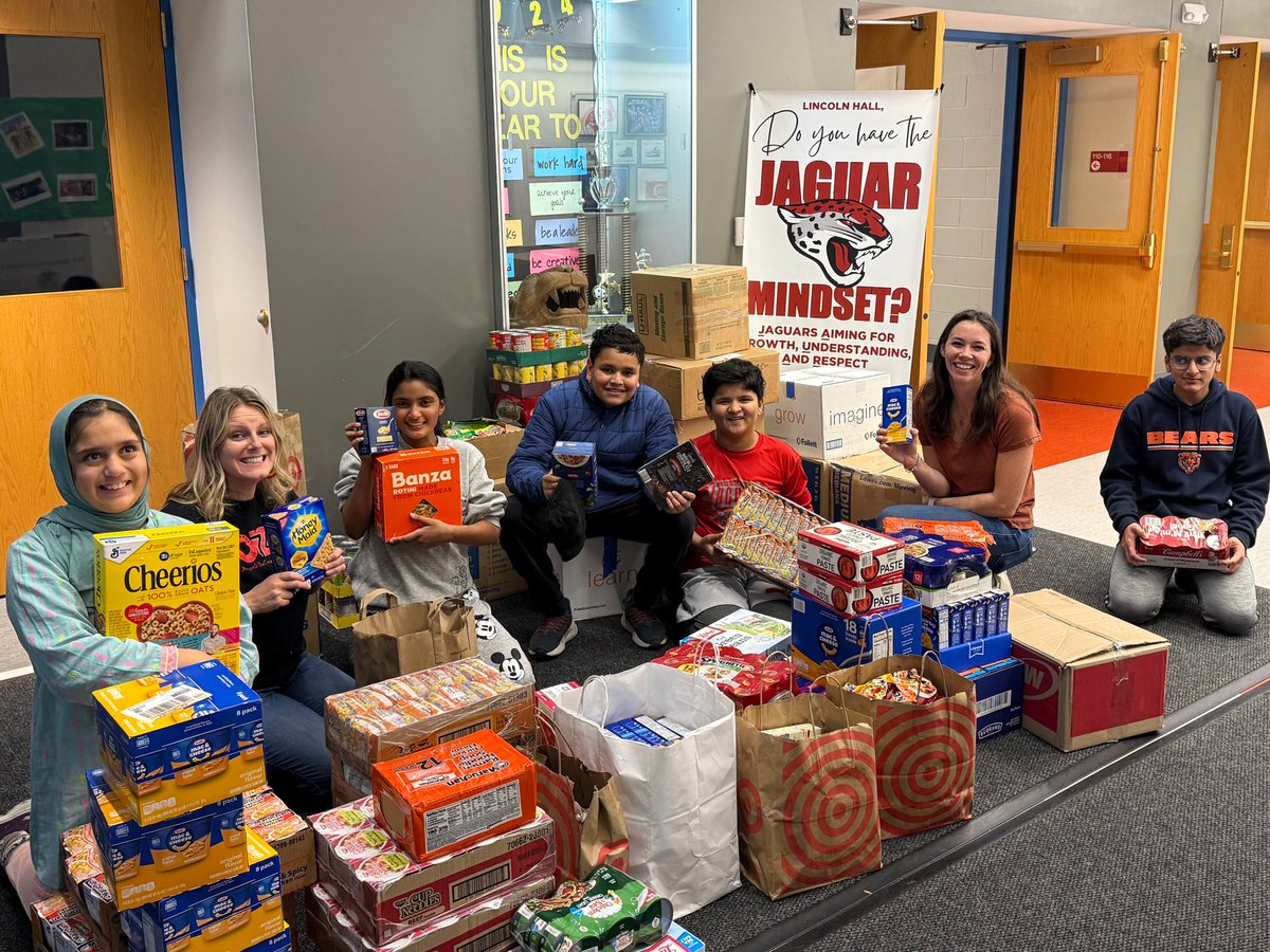 lincolnwoodsd74's tweet photo. Lincoln Hall collected 2,300+ cans during its fall food drive! 8th grader Katie B. was the top individual collector &amp; will get to pie a teacher at the next school assembly! 

Thank you, #SD74 students &amp; families for supporting @NilesTownship Food Pantry! #SD74Moments https://t.co/9jPwIugTbj