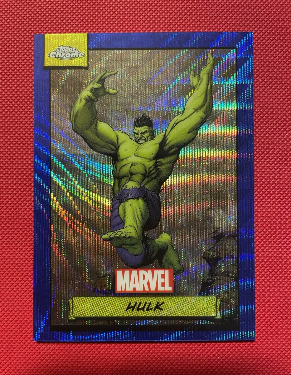 SDCollection_'s tweet photo. https://t.co/9PaBCIS3YW
2024 #Topps Chrome #Marvel Blue Wave Refractor #Hulk 137/150 Just Listed! #eBay #eBaySeller https://t.co/xLZhkQnRGx