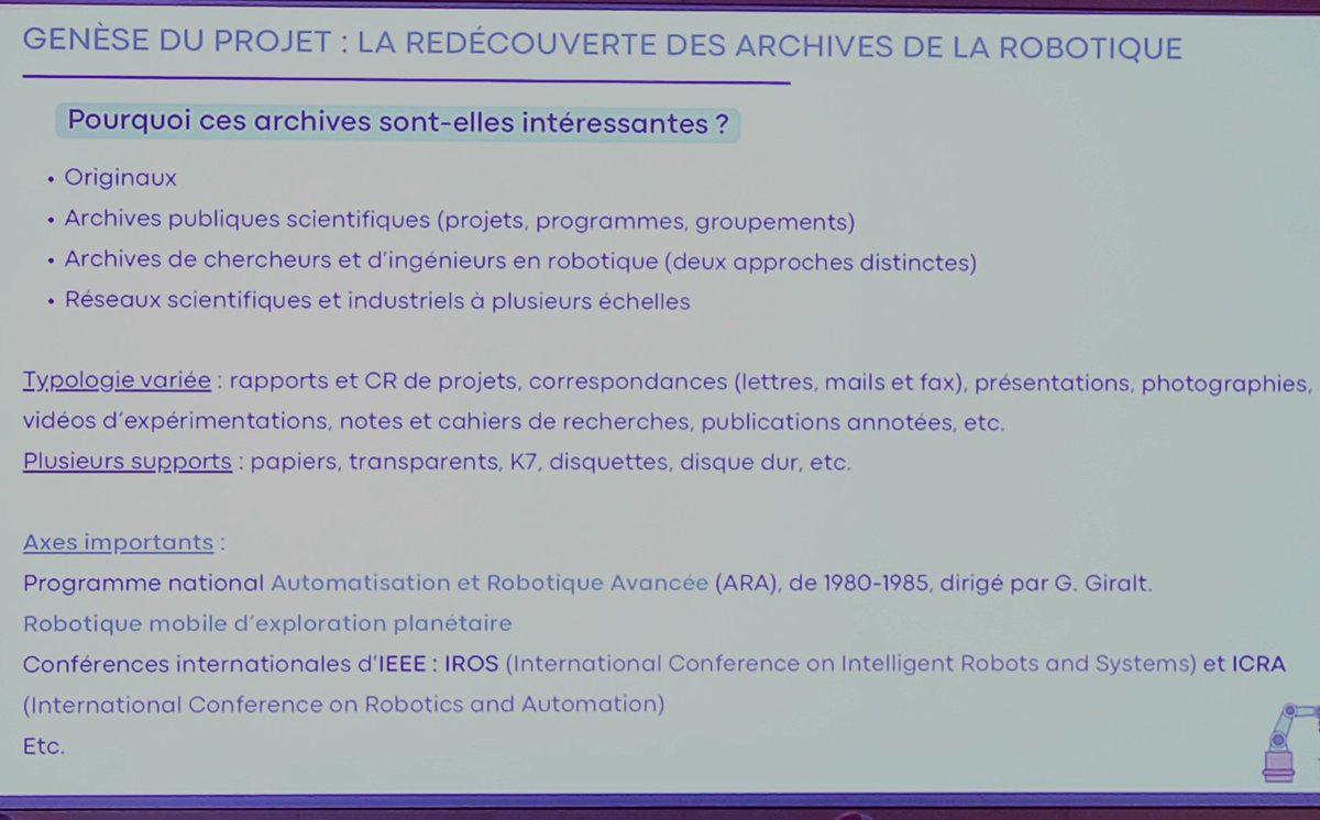 IDnum's tweet photo. Traiter un vrac d'archives peut être un défi, d'autant en sciences de l'ingénieur (diversité des supports, vidéo, notes, plans...). Stéphy Le Foll le réalise pour sa thèse à  @EHESS_fr "Sociologie historique d’une discipline composite, la robotique au sein du LAAS (1967-2007)" https://t.co/OFEDqjHy0d