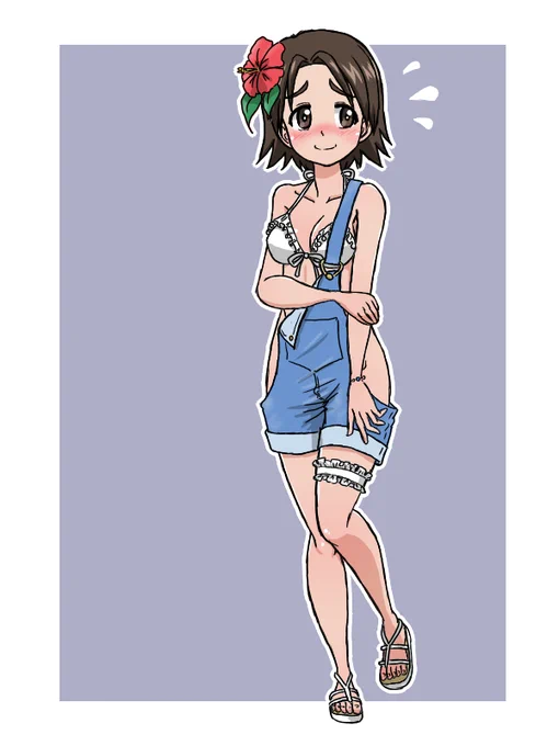 #澤梓生誕祭2024#澤梓生誕祭たった今描き上がりました澤ちゃんお誕生日おめでとう!WEBくじのみぽりんとお揃いです 
