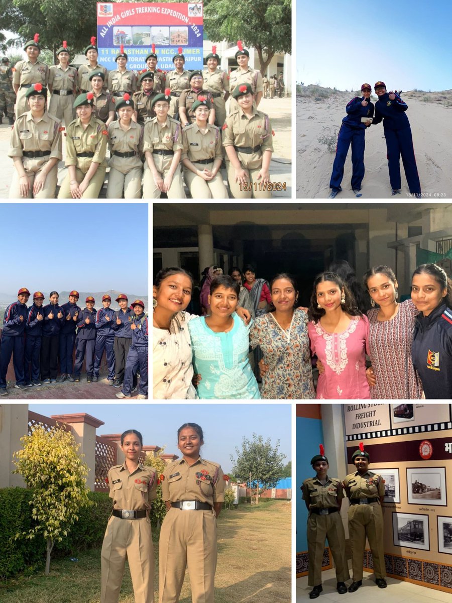 Heartfelt #congratulations to CHM Pari Jain &amp; Cdt. Manisha Bisht for representing <a href="/NCC_DTE_Delhi/">NCC_Dte_Delhi</a> at the #AllIndiaGirlsTrekkingExpeditionCamp2024 in Ajmer. From exploring the iconic Pushkar Trek to showcasing #cultural excellence your #leadership &amp; #dedication are inspiring #NCC