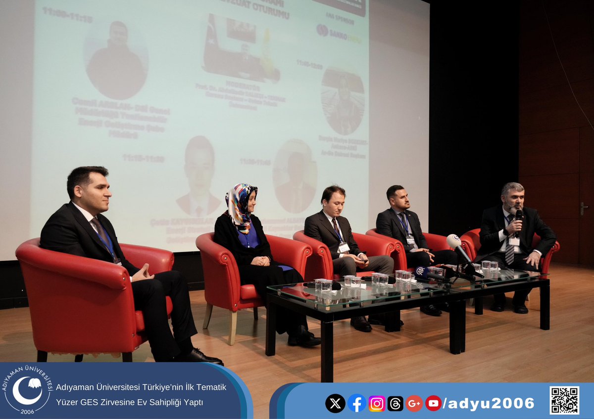 adyu2006's tweet photo. 📌Adıyaman Üniversitesi Türkiye’nin İlk Tematik Yüzer GES Zirvesine Ev Sahipliği Yaptı

Detaylar🔗https://t.co/qjQTDCJ2XJ

#Adyü #YüzerGES https://t.co/UoZ7vJ5PMm