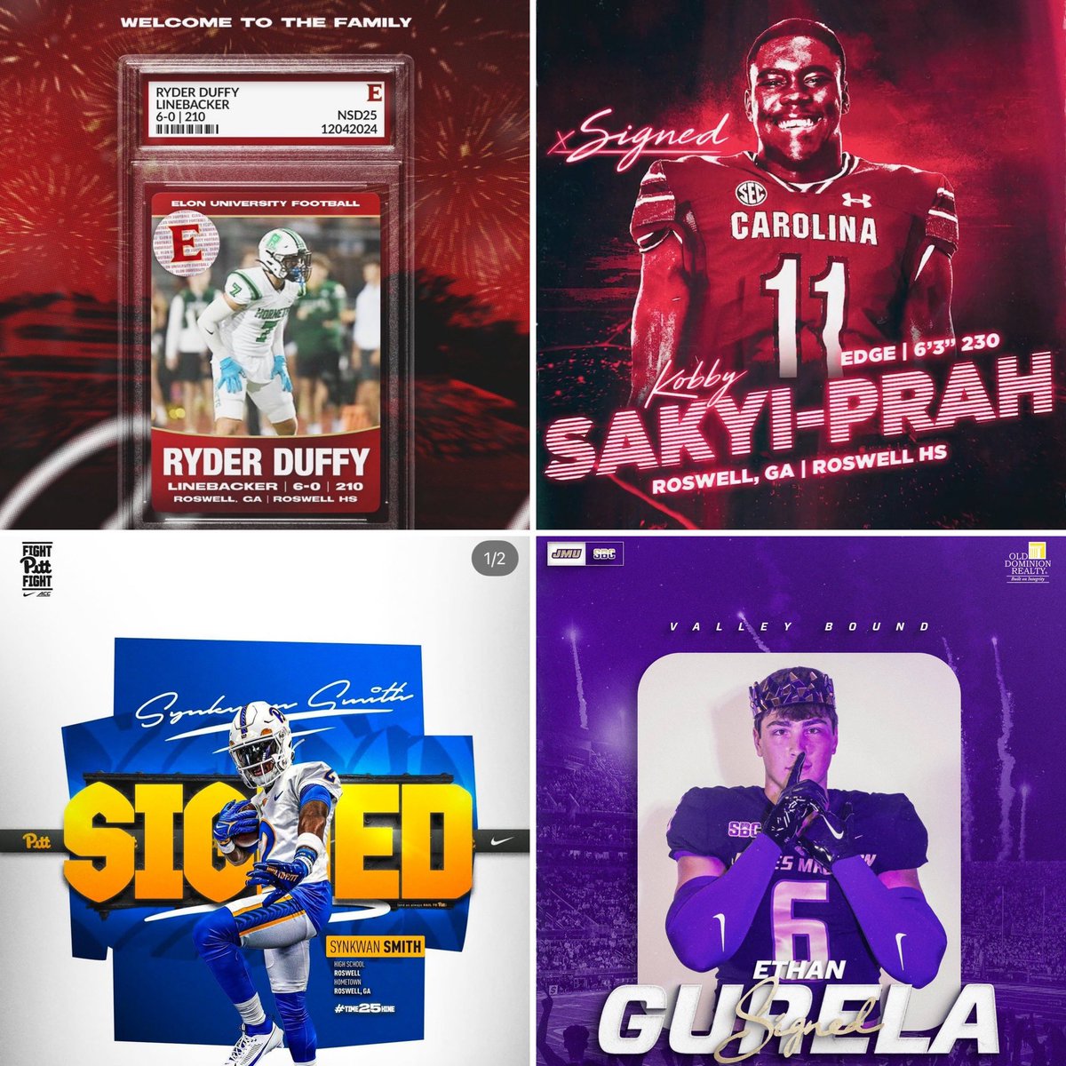 Chris Prewett (@caprewett) on Twitter photo Congrats to these 4 Seniors on making it to the next level!! Now the real work begins!! Can’t wait to watch you guys over the next few years!!! #TEAM75 #LL5
<a href="/kobby_sakyi07/">Kobby Sakyi-Prah 🇬🇭</a> <a href="/ryderduffy7/">Ryder Duffy</a> <a href="/EthanGurela/">Ethan Gurela</a> <a href="/bopcity21/">Synkwan Smith 3⭐️</a> Congrats to these 4 Seniors on making it to the next level!! Now the real work begins!! Can’t wait to watch you guys over the next few years!!! #TEAM75 #LL5
<a href="/kobby_sakyi07/">Kobby Sakyi-Prah 🇬🇭</a> <a href="/ryderduffy7/">Ryder Duffy</a> <a href="/EthanGurela/">Ethan Gurela</a> <a href="/bopcity21/">Synkwan Smith 3⭐️</a>