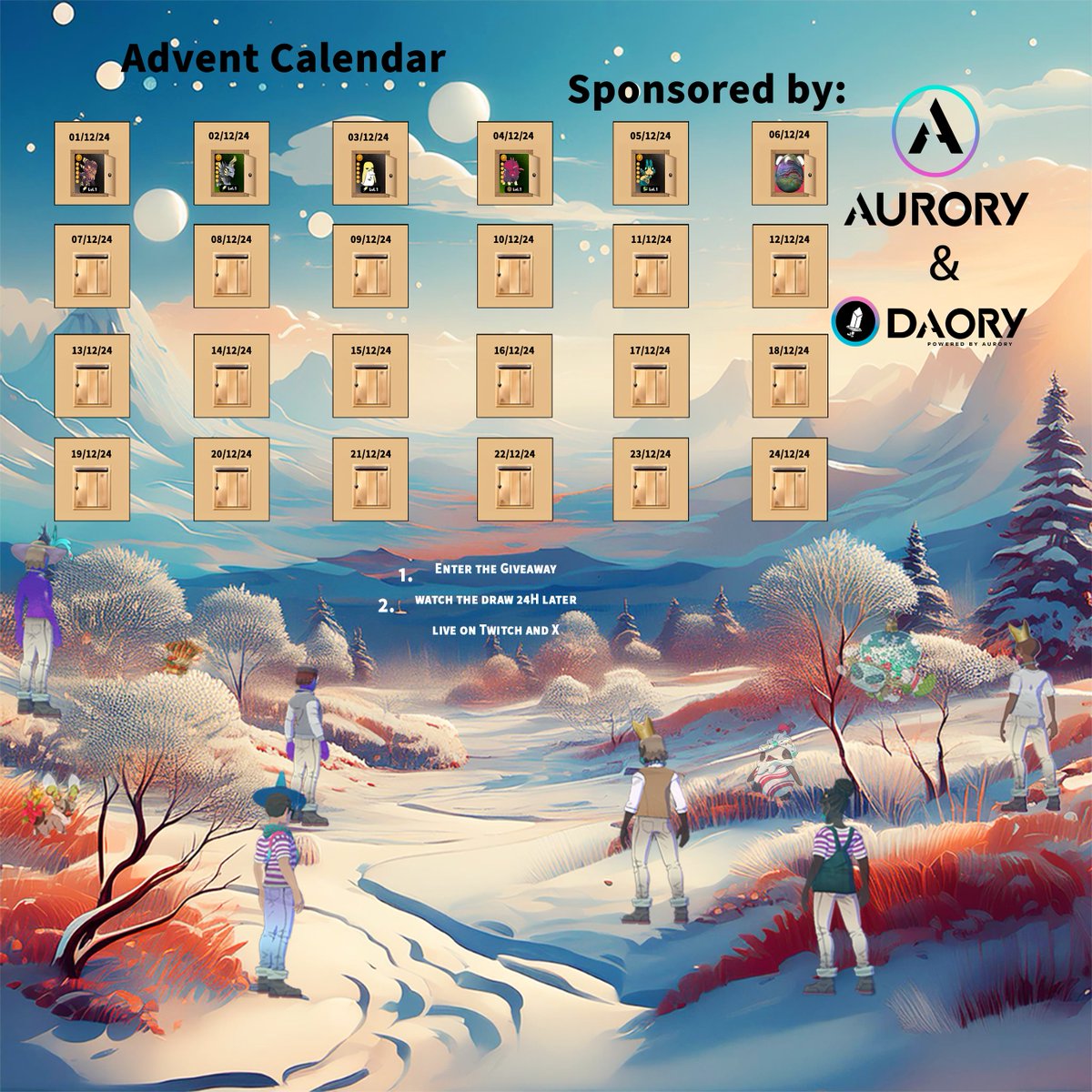 erismaerd's tweet photo. 🎉 Advent Egg Giveaway! 🎉 
🥚Day 6 Everglade Egg Hatching 🥚
 
1⃣ Follow  @AuroryProject, @DaoryAurory , @erismaerd 
2⃣ Like &amp; RT this post  ♥️🔁
3⃣ Live draw 24h after this Post.

🎄Don't miss out! 🎄
✨GIVEAWAY POST 🌟 https://t.co/lEVUFDv6Xn