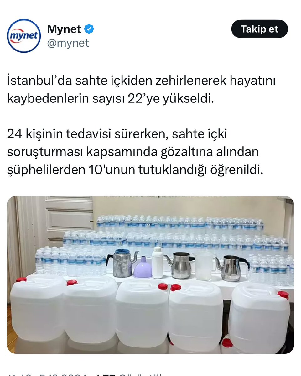 BÜTÜN KÖTÜLÜKLERİN ANASIDIR ALKOL!

Dün İstanbul’da sahte içki kaynaklı yaşanan trajik ölümler, alkolün birey ve toplum üzerindeki yıkıcı etkilerini bir kez daha gözler önüne sermiştir.

Maalesef, 22 kişi  hayatını kaybetmiş, 24 kişi ise hâlâ tedavi görmektedir. Bu acı tablo,