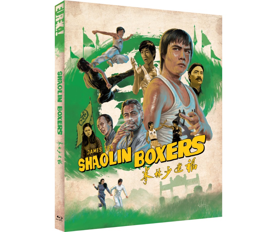 disc_connected's tweet photo. ***ANNOUNCEMENT***

Coming on March 24th in the UK aon Blu-ray from @eurekavideo: #ShaolinBoxers (1974)!

Directed by Ta Huang (Chinese Hercules) and released at the height of the 1970s kung fu craze, Shaolin Boxers offers a rare leading role to James Tien – who more often played supporting roles in films such as Fist of Fury, The Iron-Fisted Monk and The Magnificent Bodyguards – in an action-packed narrative that charges him with rescuing innocents from forces of corruption and evil.

In the village of Fukien, the people are terrified of the local security squad – led by Ho Yung (Chu Mu, The Invincible Iron Palm), who gained his position by bribing the referee in the village’s annual martial arts tournament. In order to wrestle control from this band of tyrants, Chuan Tai (Tien) – the master of the local Shaolin school – enters the competition to prove his dominance and free the villagers from their obligation to pay for Ho’s protection. But Ho Yung does not intend on relinquishing power so easily, and teams up with Lei Biao (Li Min-Lang, The Shadow Boxer) – a kung fu adept with shaky morality – to ensure that Chuan Tai does not emerge victorious.

Released at a time when audiences all over the world clamoured for kung fu cinema in the aftermath of Bruce Lee’s breakout films The Big Boss, Fist of Fury and – above all – Enter the Dragon, Shaolin Boxers is a slice of martial arts mayhem that draws upon all the most enduring elements of the Hong Kong action film. Eureka Classics is proud to present the film on Blu-ray for the first time in the UK from a new 2K restoration.

SPECIAL FEATURES
Limited Edition Set [2000 copies]
Limited edition O-Card slipcase featuring new artwork by Darren Wheeling [2000 copies]
1080p HD presentation on Blu-ray from a new 2K restoration
Original Mandarin mono and English dubbed audio options
Optional English subtitles, newly translated for this release
New audio commentary with East Asian cinema expert Frank Djeng (NY Asian Film Festival)
New audio commentary with Hong Kong cinema experts Mike Leeder and Arne Venema
Shaolin Style – new interview with Wayne Wong, editor of Martial Arts Studies
A limited edition collector’s booklet featuring new writing by Hong Kong cinema scholar Aaron Han Joon Magnan-Park [2000 copies]

UK: https://t.co/x7Ta3N4x95

#BluRay #PhysicalMedia #BluRays #BoutiqueBluRay #CultMovies #DiscConnected #Eureka #EurekaEntertainment