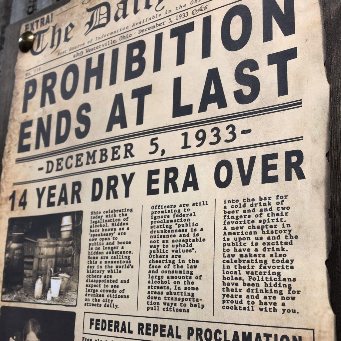 AshikJ's tweet photo. Prohibition ended 91 years ago today 🍻 #RepealDay https://t.co/pToyRp5aTM