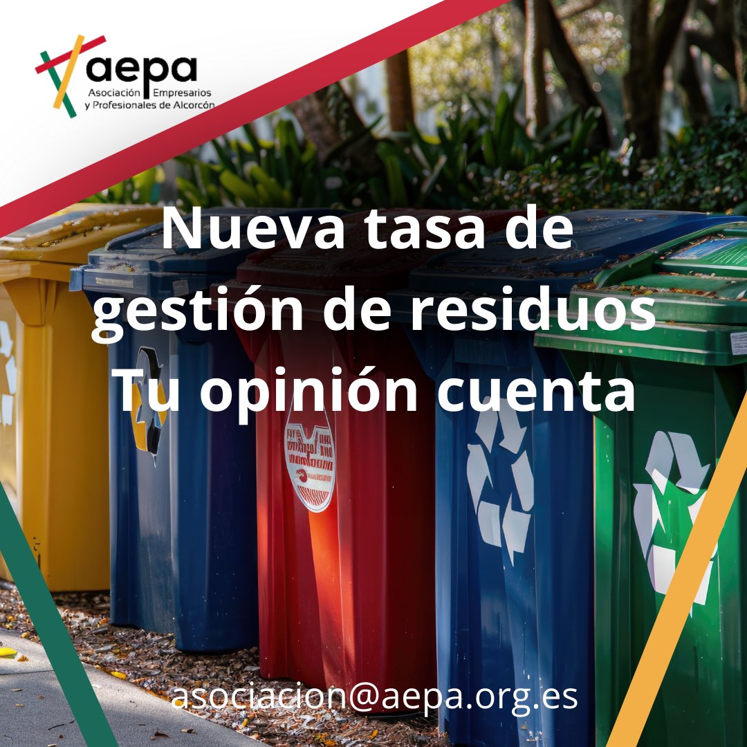 📣 ¡Atención #empresarios y profesionales de Alcorcón! 🔔

El Ayuntamiento de Alcorcón ha elaborado un proyecto de la Ordenanza Fiscal Reguladora de la Tasa por la Gestión de #Residuos, que entrará en vigor en enero de 2025.  (Hilo🧵👇🏼)

#Alcorcón #TasaDeResiduos #AEPA