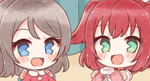 LoveLive!Days 2025年1月号の「ラブライブ!間違い探し」にて、曜ちゃんとルビィちゃんを描かさせていただきました! 