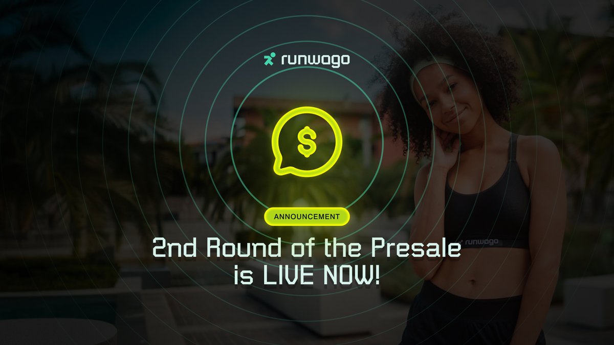 🚨 Second Round of the Presale is LIVE NOW! 🚨

🎉 Don’t miss your chance to join the #SportFi revolution!

Join now 👉runwago.com

#runwago #presale #crypto #token #blockchain #rwg $rwg
