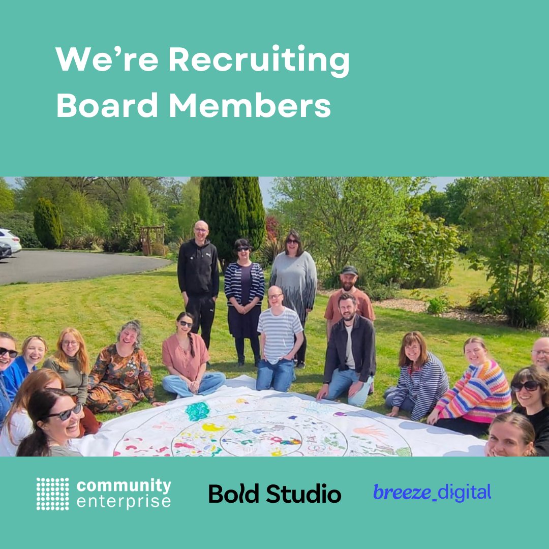 Could you be our next board member? Are you an expert in digital, marketing, branding or finance? Then we want to hear from you: communityenterprise.co.uk/news/were-recr…