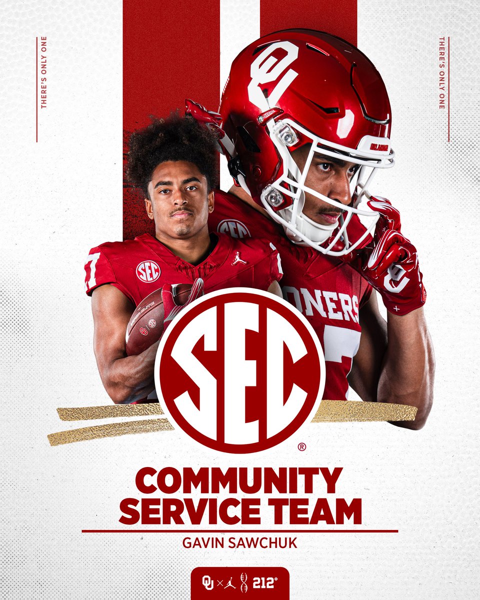 Oklahoma Football (@ou_football) on Twitter photo .<a href="/SEC/">Southeastern Conference</a> Football Community Service Team ยป <a href="/G27football/">Gavin Sawchuk</a> ๐
ouath.at/3Vq1PsG | #OUDNA .<a href="/SEC/">Southeastern Conference</a> Football Community Service Team ยป <a href="/G27football/">Gavin Sawchuk</a> ๐
ouath.at/3Vq1PsG | #OUDNA